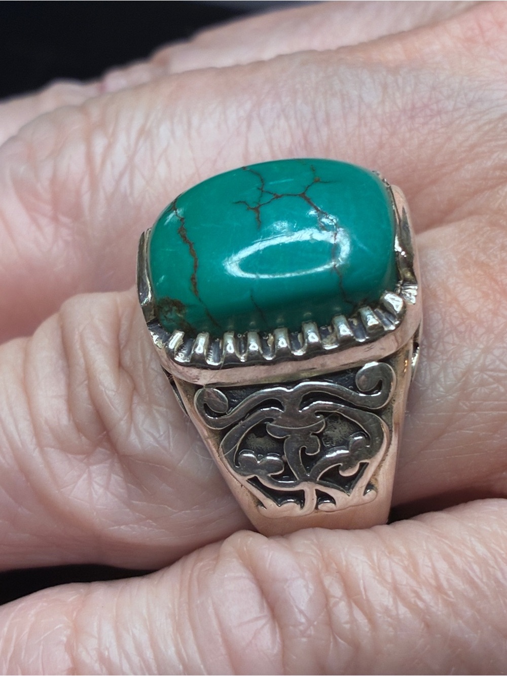 Silpada Turquoise Stone women’s Ring, size 8 rare
